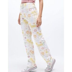 NWT Pacsun Mixed Pacific Sunwear Print Dad Jeans Womens Size 26 AOP Preppy